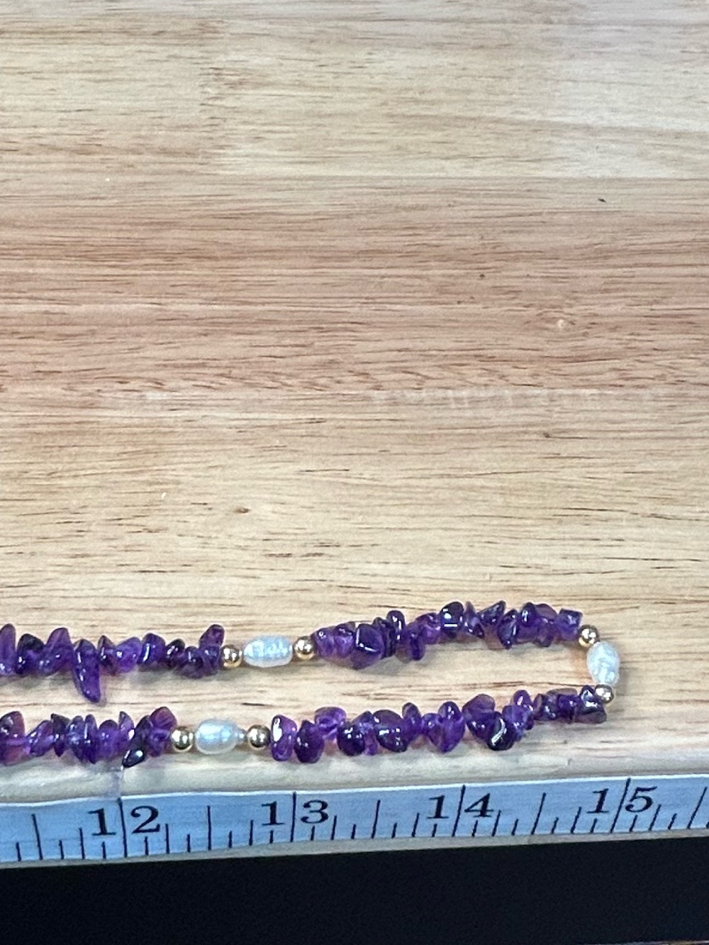 Vintage Amethyst & Freshwater Pearl Necklace - Picture 6 of 8